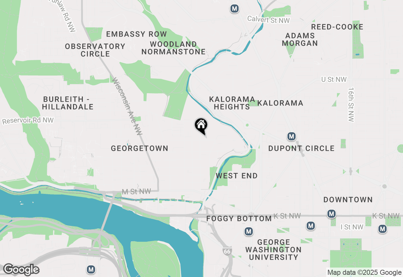 Map of 1601 28th Street Nw, Washington, DC 20007