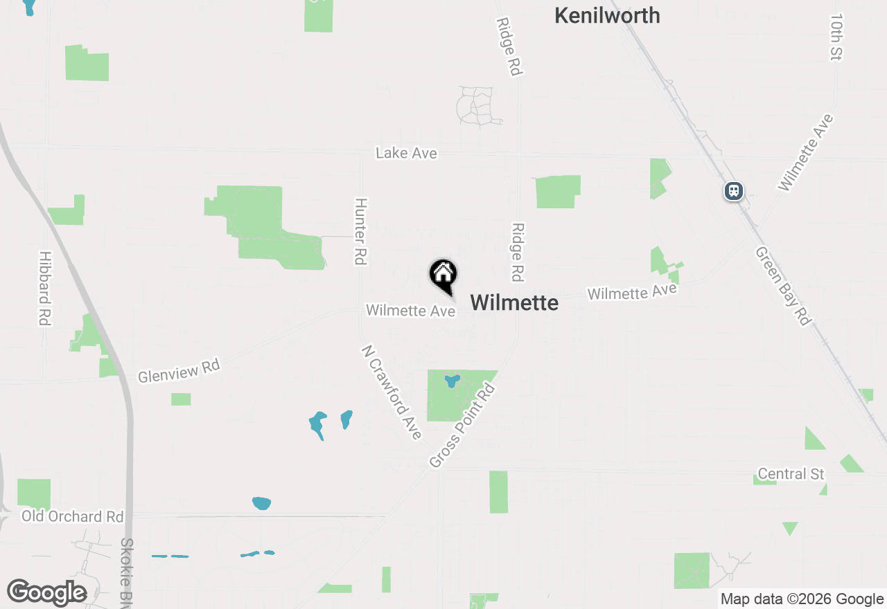 Map of (Address confidential), Wilmette, Illinois 60091