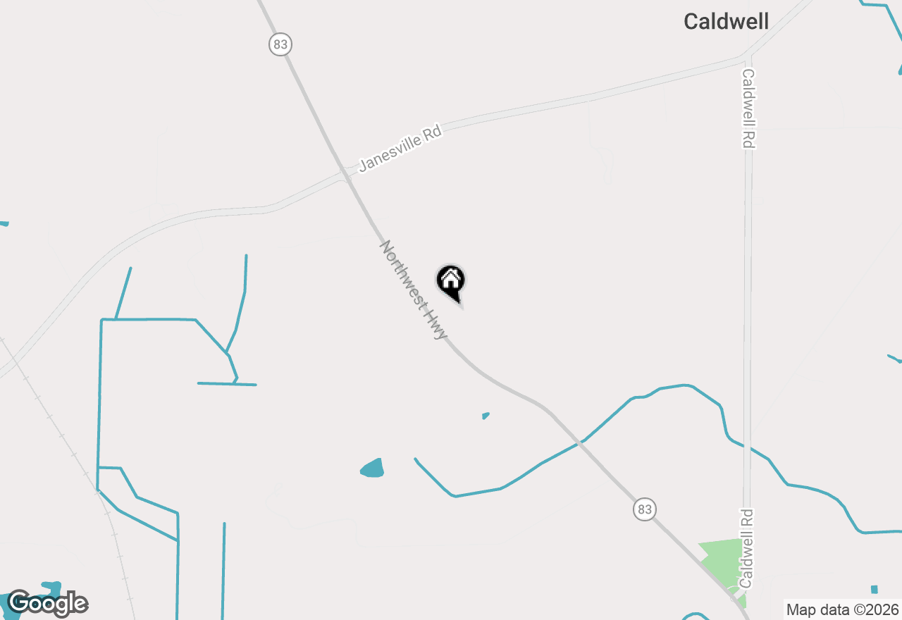 Map of 7629 Northwest Hwy, Mukwonago, WI 53149
