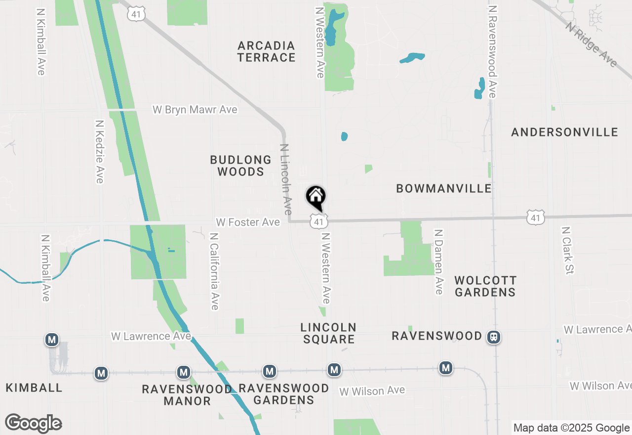 Map of 2416 W Foster Avenue #2S, Chicago, IL 60625