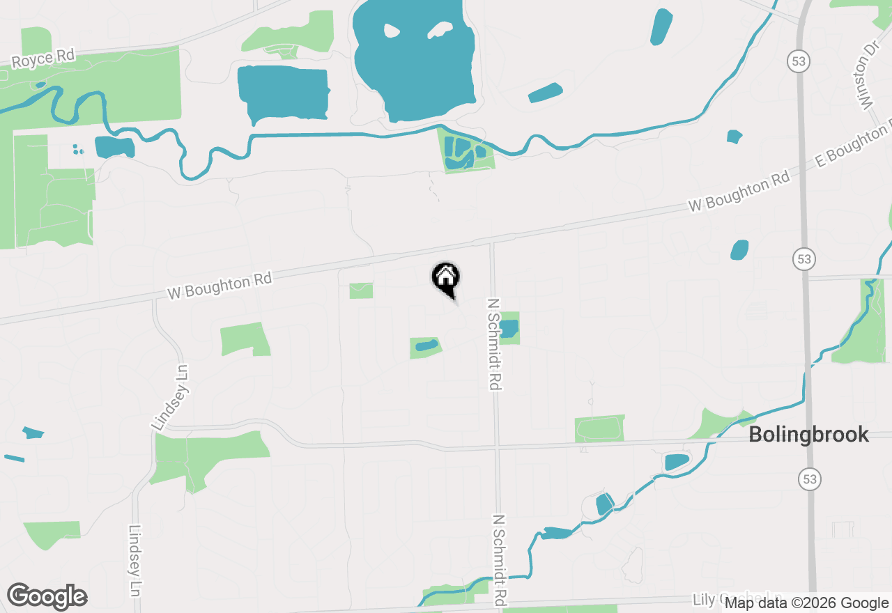 Map of 252 Pueblo Drive, Bolingbrook, IL 60440