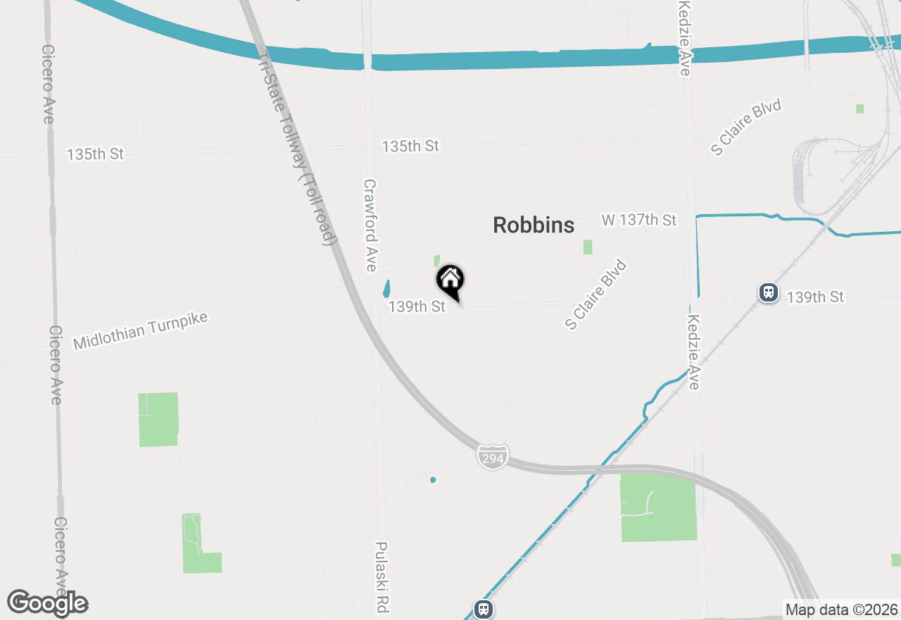 Map of 3803 W 139th Street, Robbins, IL 60472