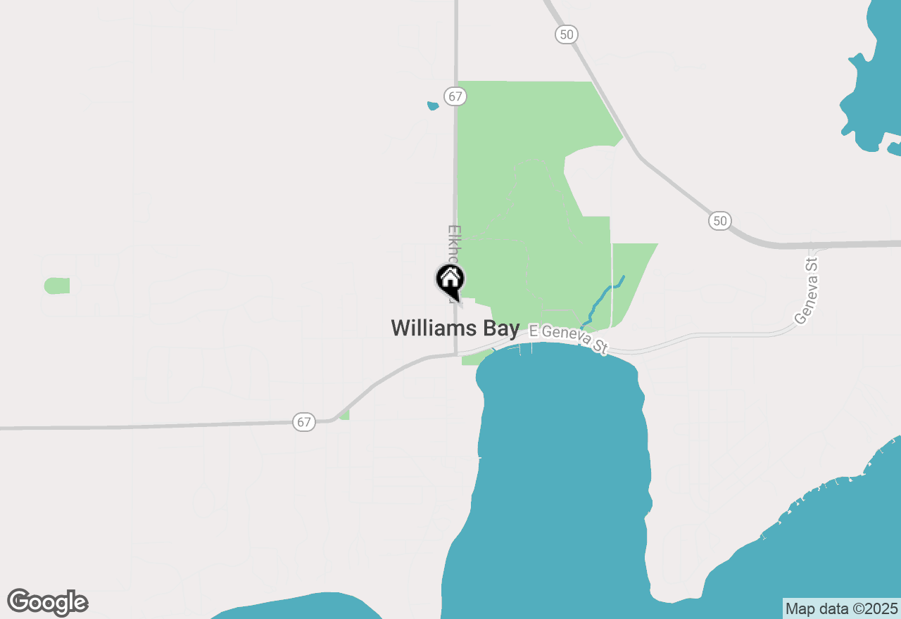 Map of 150 Elkhorn Rd, Williams Bay, WI 53191