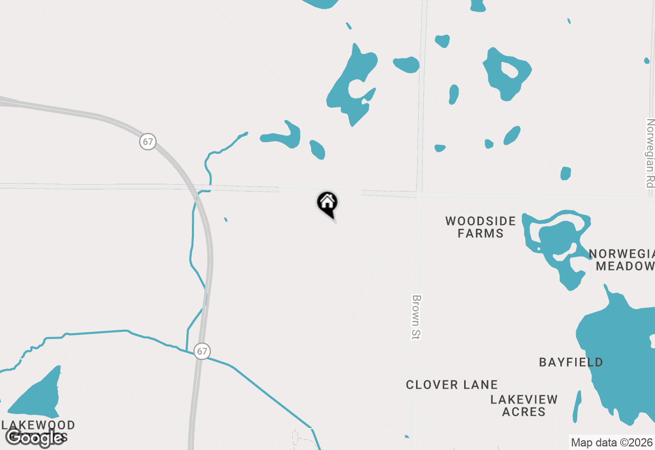 Map of 1311 Whalen Dr, Oconomowoc, WI 53066