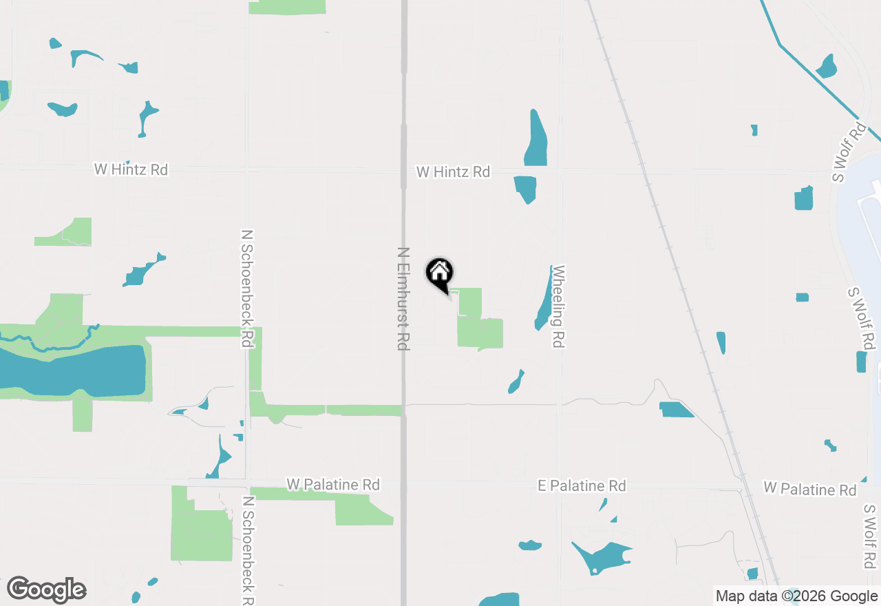 Map of 1125 Pleasant Run Drive #807, Wheeling, IL 60090