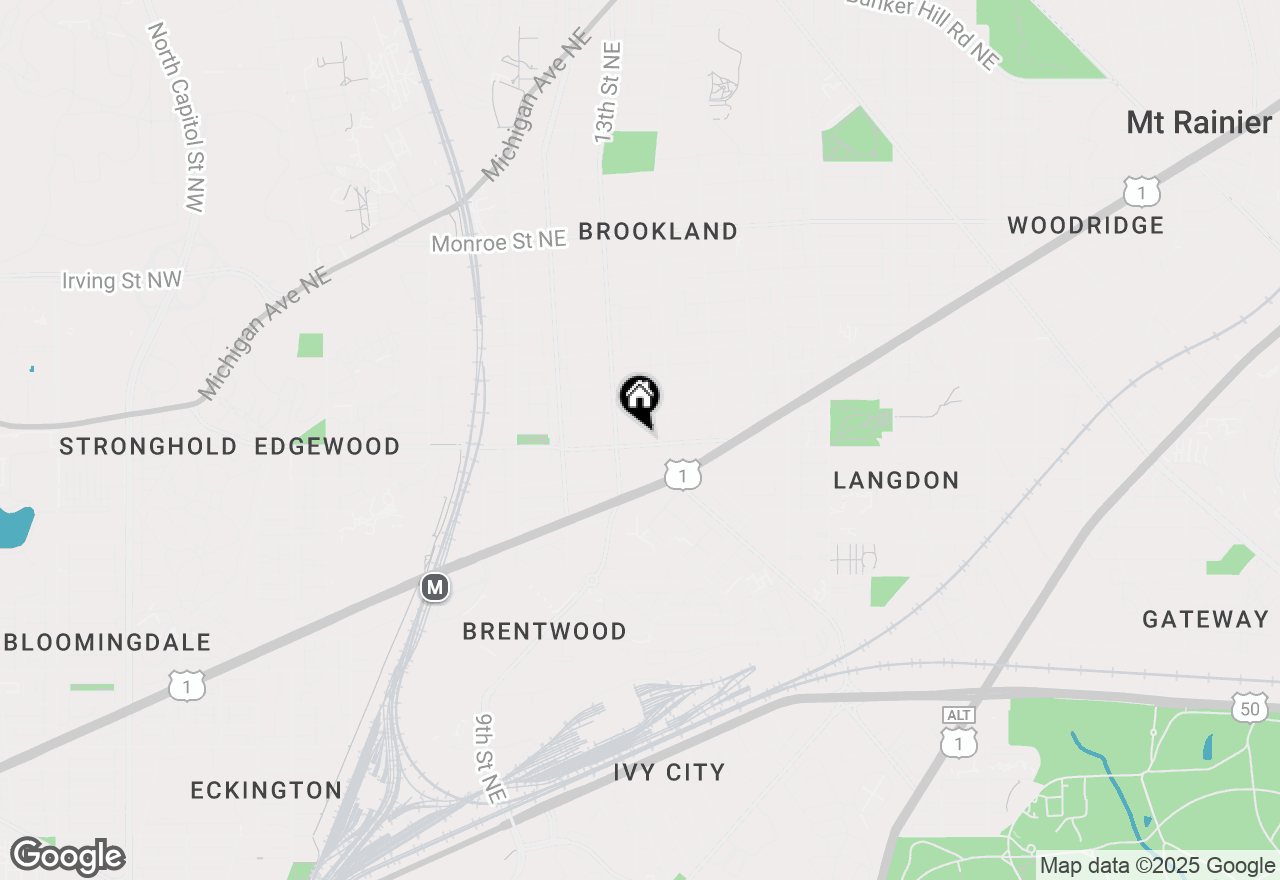 Map of 1312 Franklin Street Ne, Washington, DC 20017