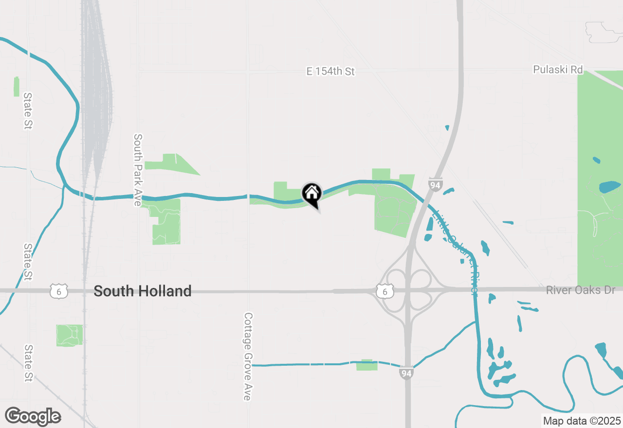 Map of 1018 E 159th Place, South Holland, IL 60473