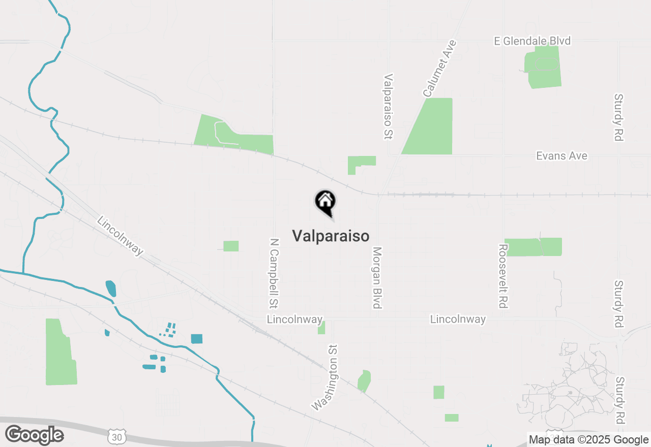 Map of 53 Willow Street, Valparaiso, IN 46383
