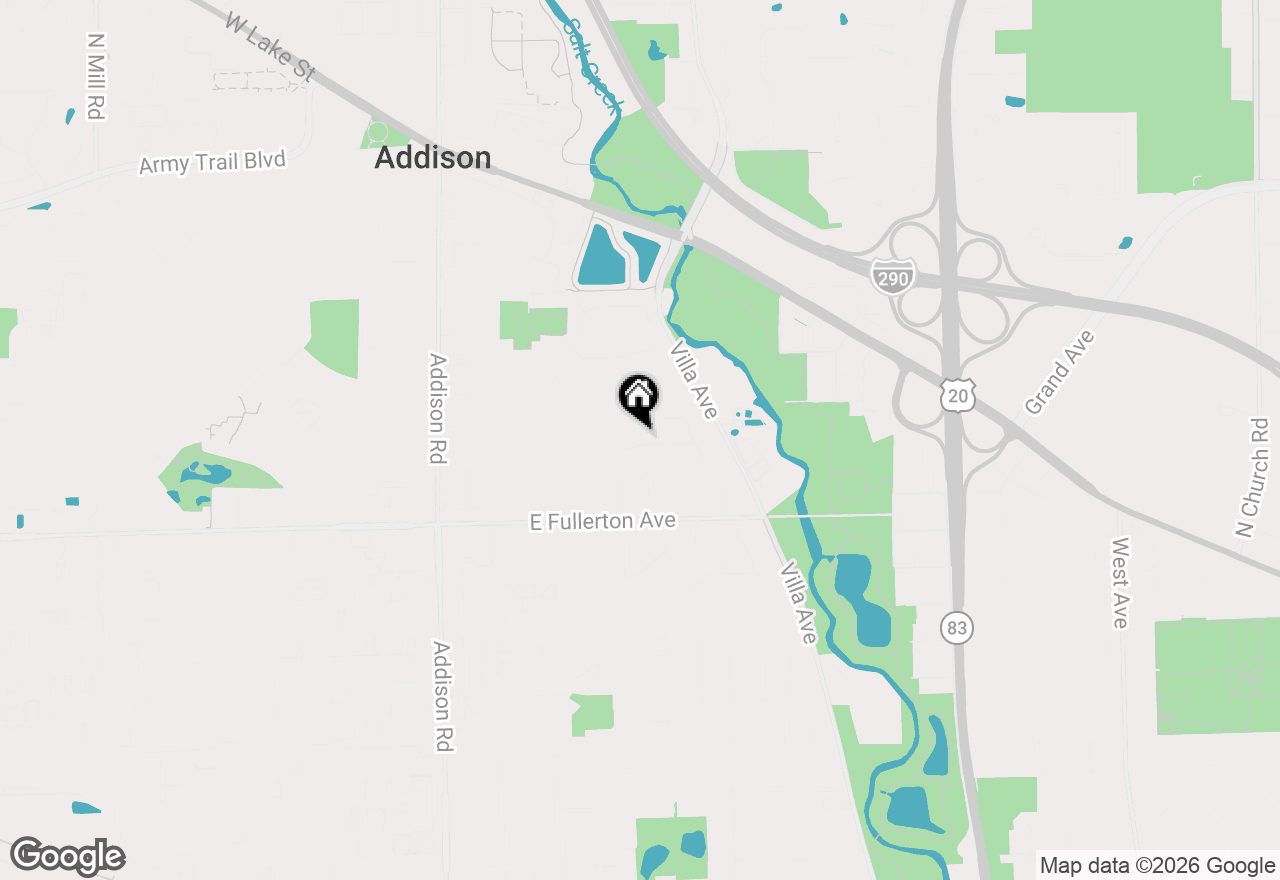 Map of 340 E Drake Avenue, Addison, IL 60101