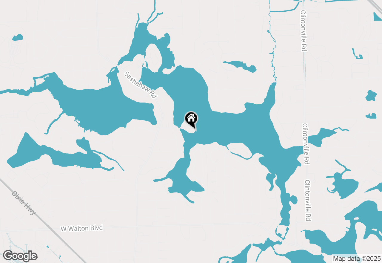 Map of 3815 Island Park Drive, Waterford, MI 48329
