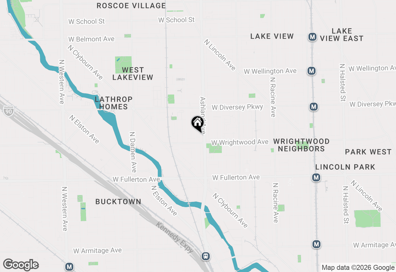 Map of 2623 N Marshfield Avenue, Chicago, IL 60614