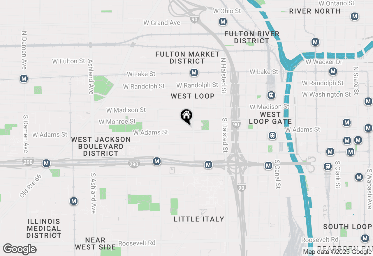 Map of (Address confidential), Chicago, Illinois 60607