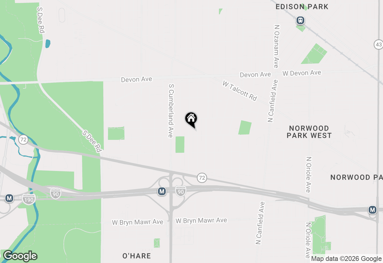 Map of 1605 S Fairview Avenue, Park Ridge, IL 60068
