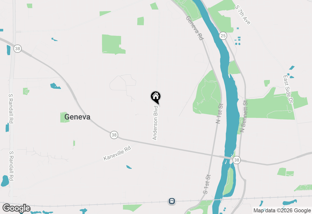 Map of 522 Anderson Boulevard, Geneva, IL 60134