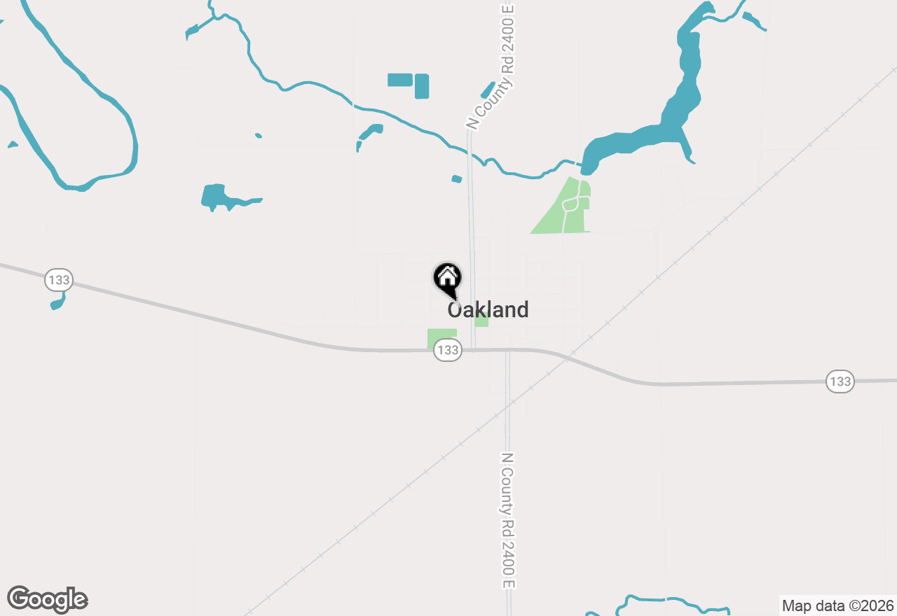 Map of 119 W Montgomery Street, Oakland, IL 61943
