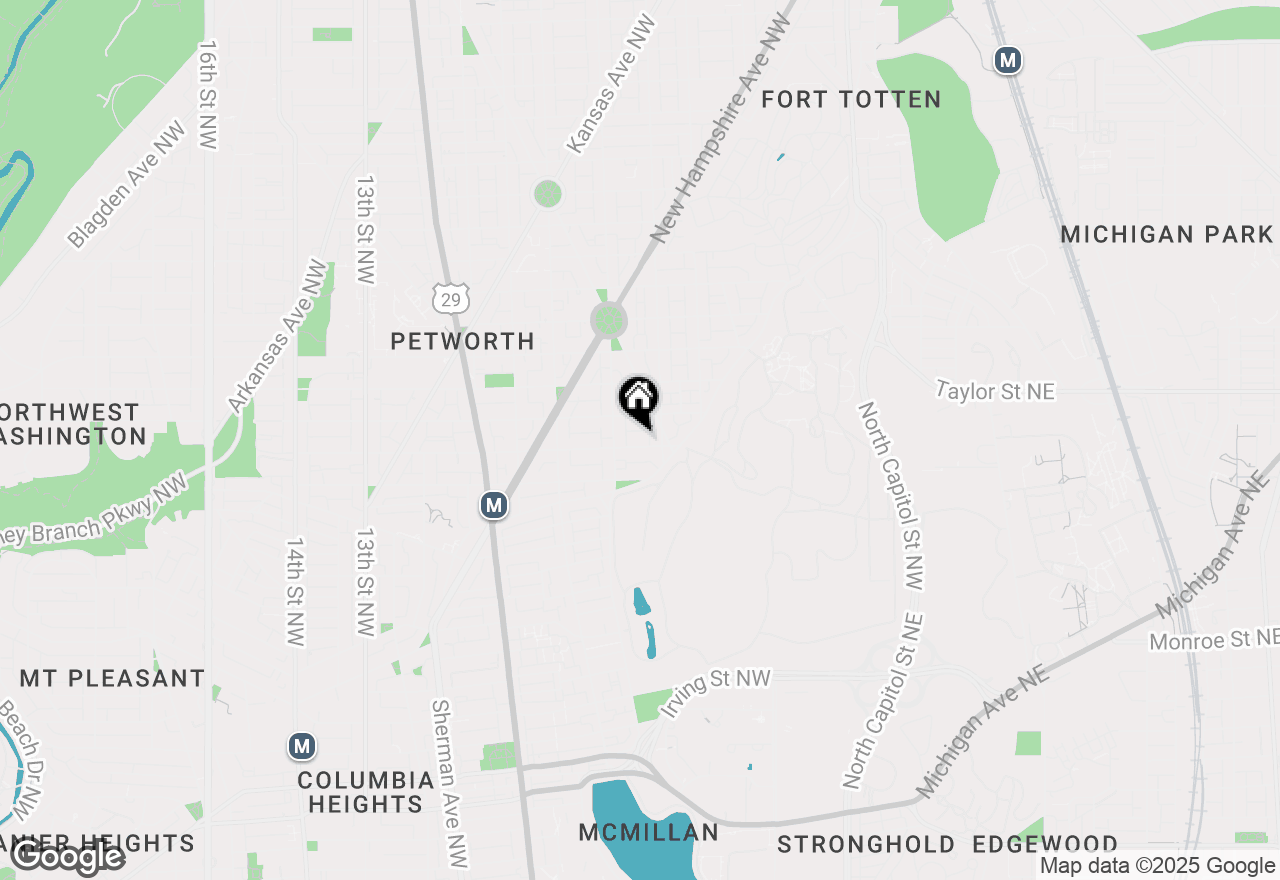 Map of 417 Randolph Street Nw #2, Washington, DC 20011