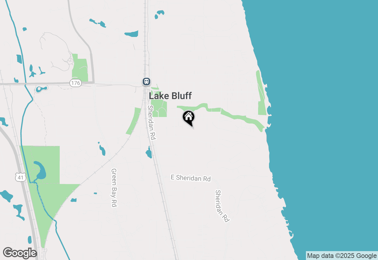 Map of 348 Foss Court, Lake Bluff, IL 60044