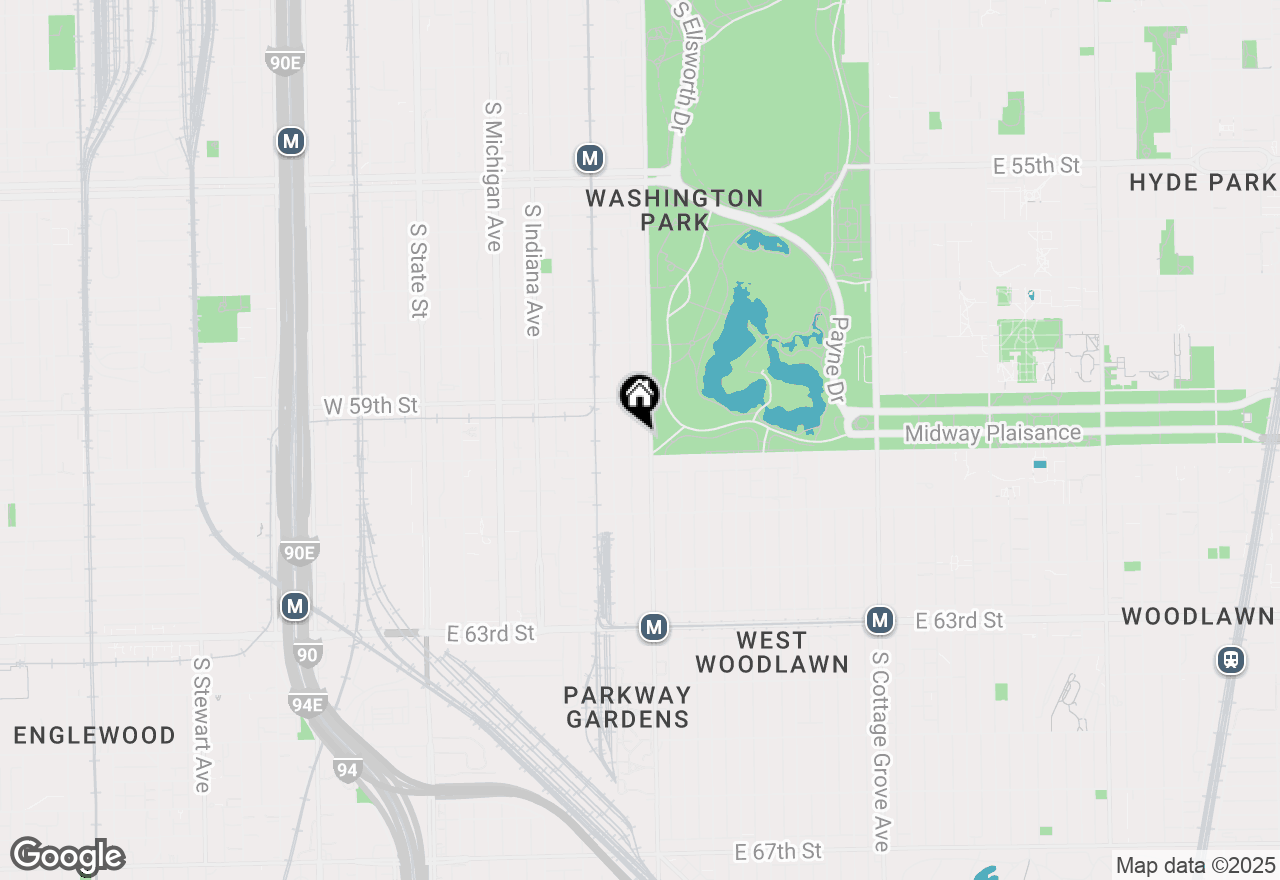 Map of (Address confidential), Chicago, Illinois 60637