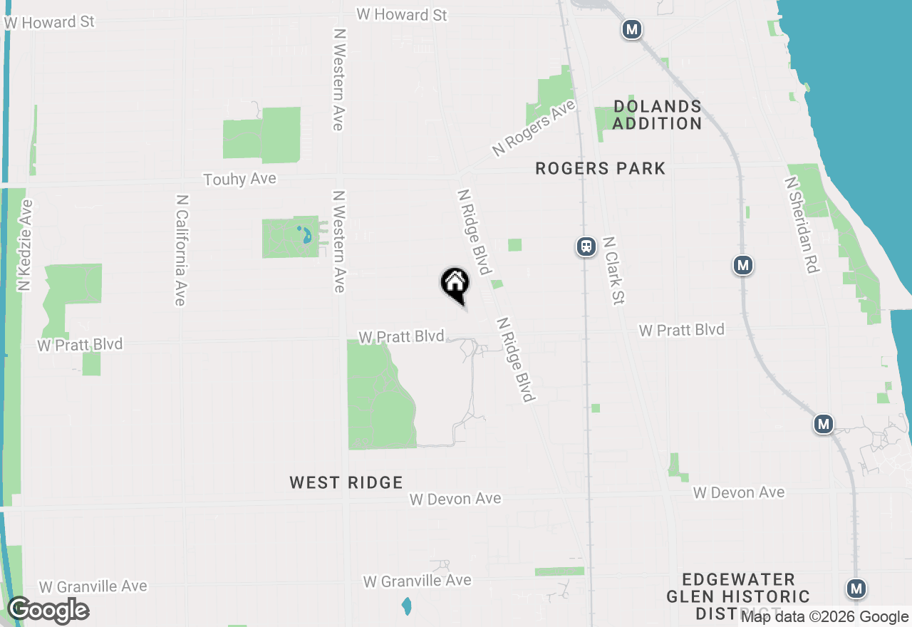 Map of 2067 W Farwell Avenue #3S, Chicago, IL 60645