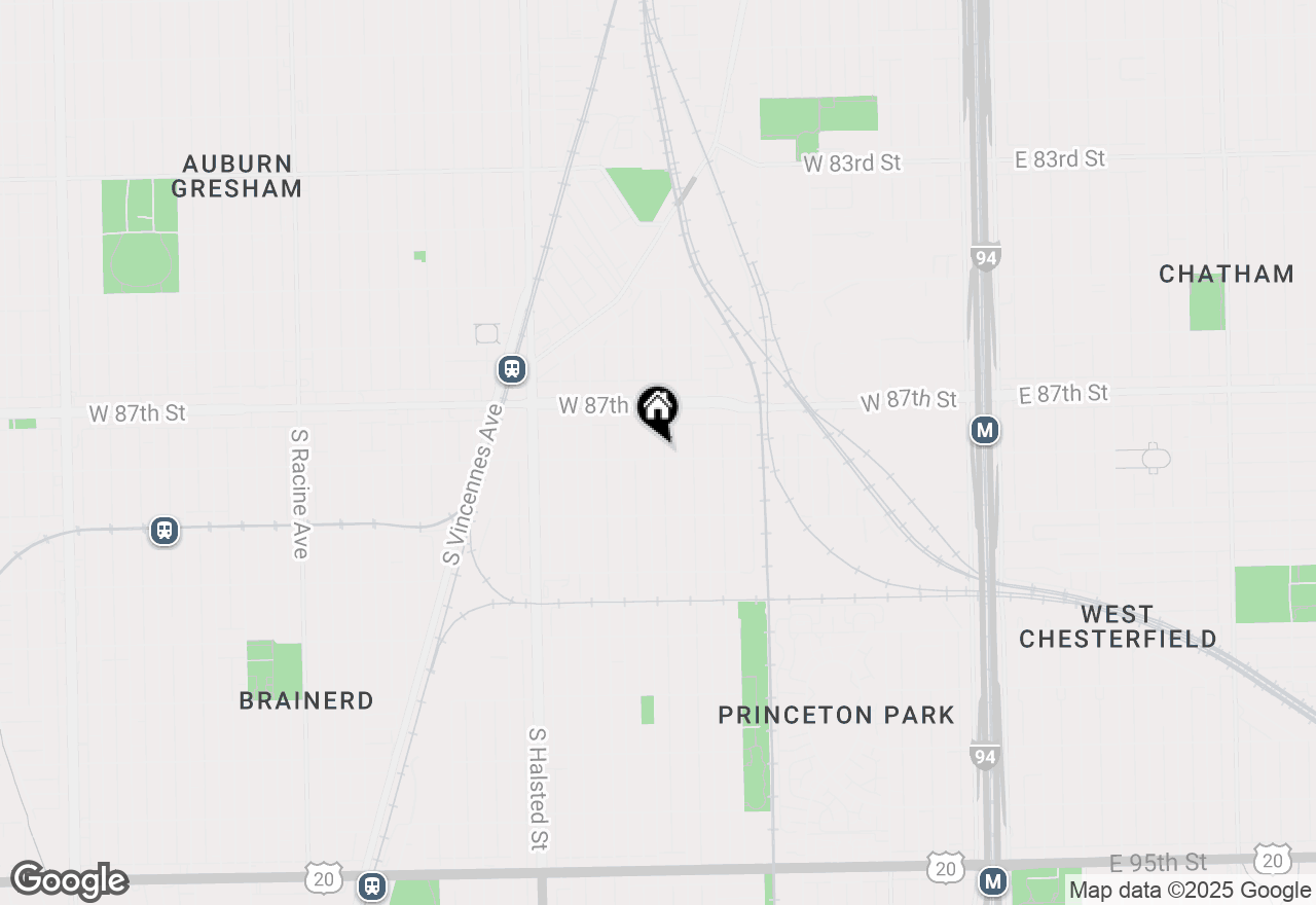 Map of 8745 S Wallace Street, Chicago, IL 60620