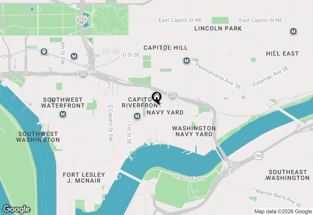 Map of 1022 3rd Place Se, Washington, DC 20003
