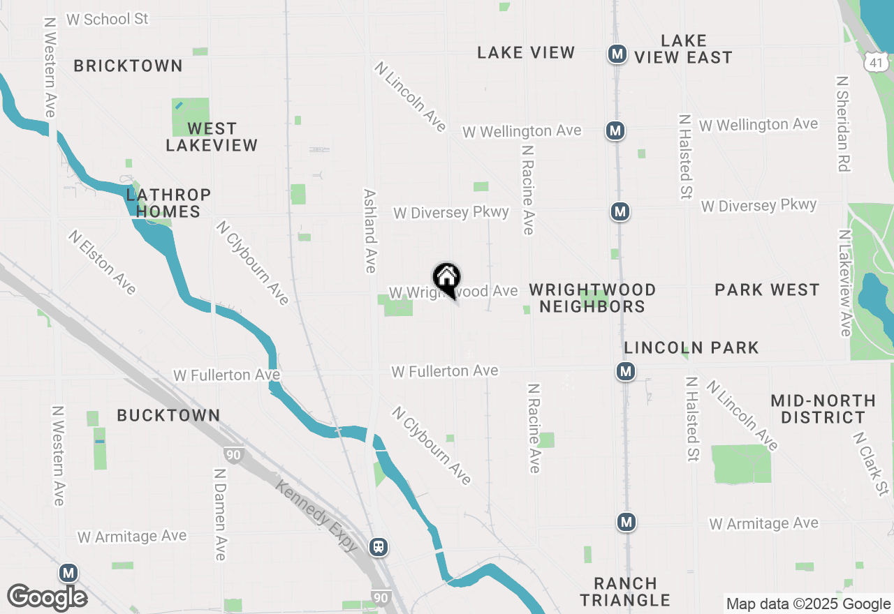 Map of 2536 N Southport Avenue #3, Chicago, IL 60614