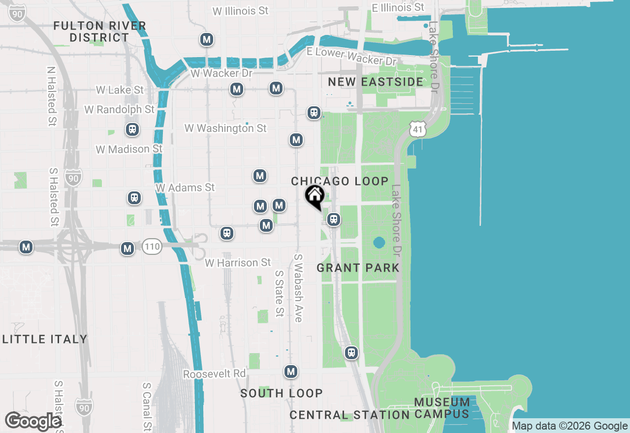Map of 330 S Michigan Avenue #1707, Chicago, IL 60604