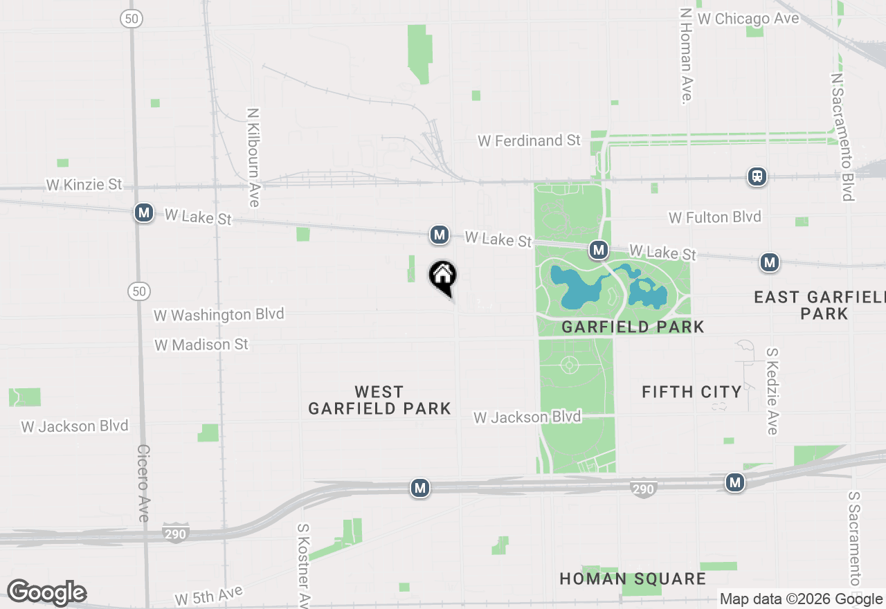 Map of 4016 W Washington Boulevard, Chicago, IL 60624