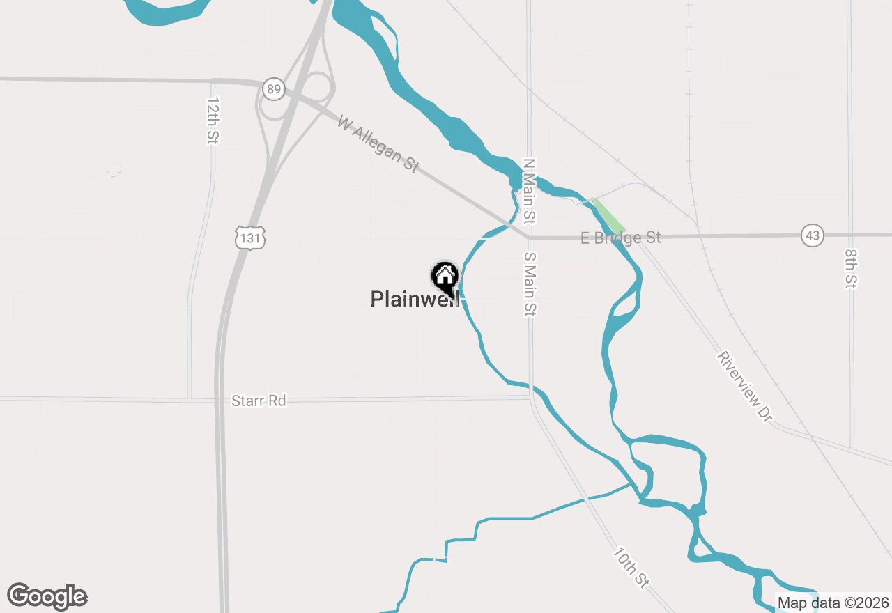 Map of 402 Jersey Street, Plainwell, MI 49080