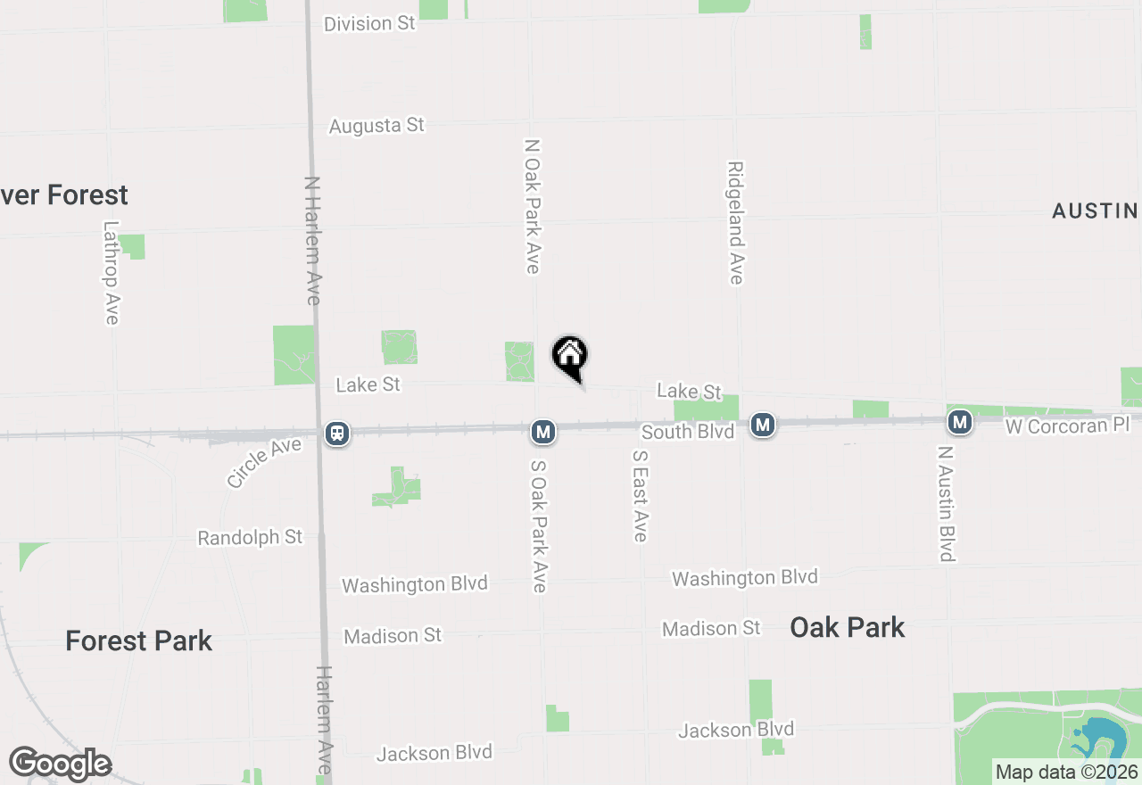 Map of 125 N Euclid Avenue #204, Oak Park, IL 60301