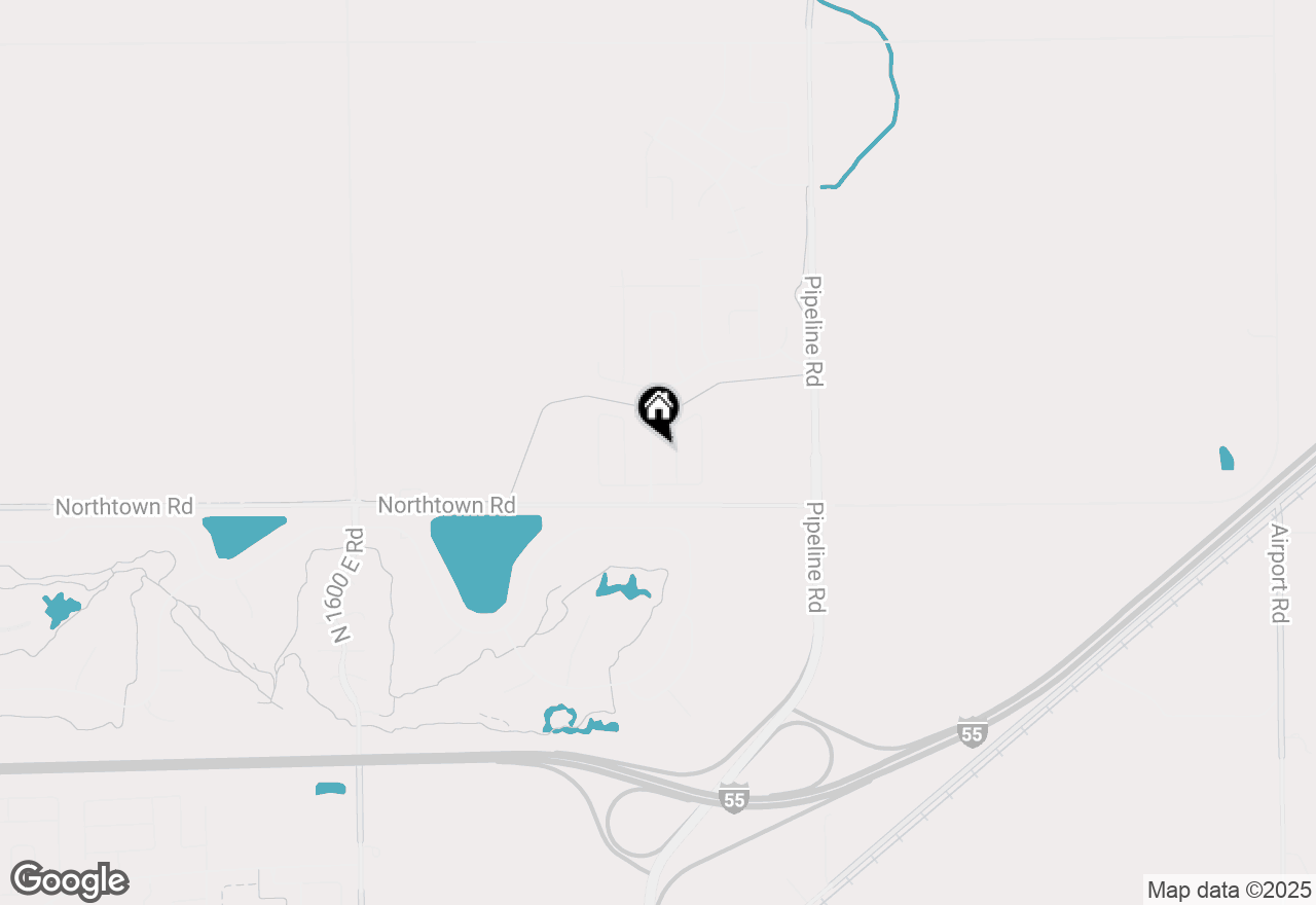 Map of 2236 Boulder Drive, Normal, IL 61761