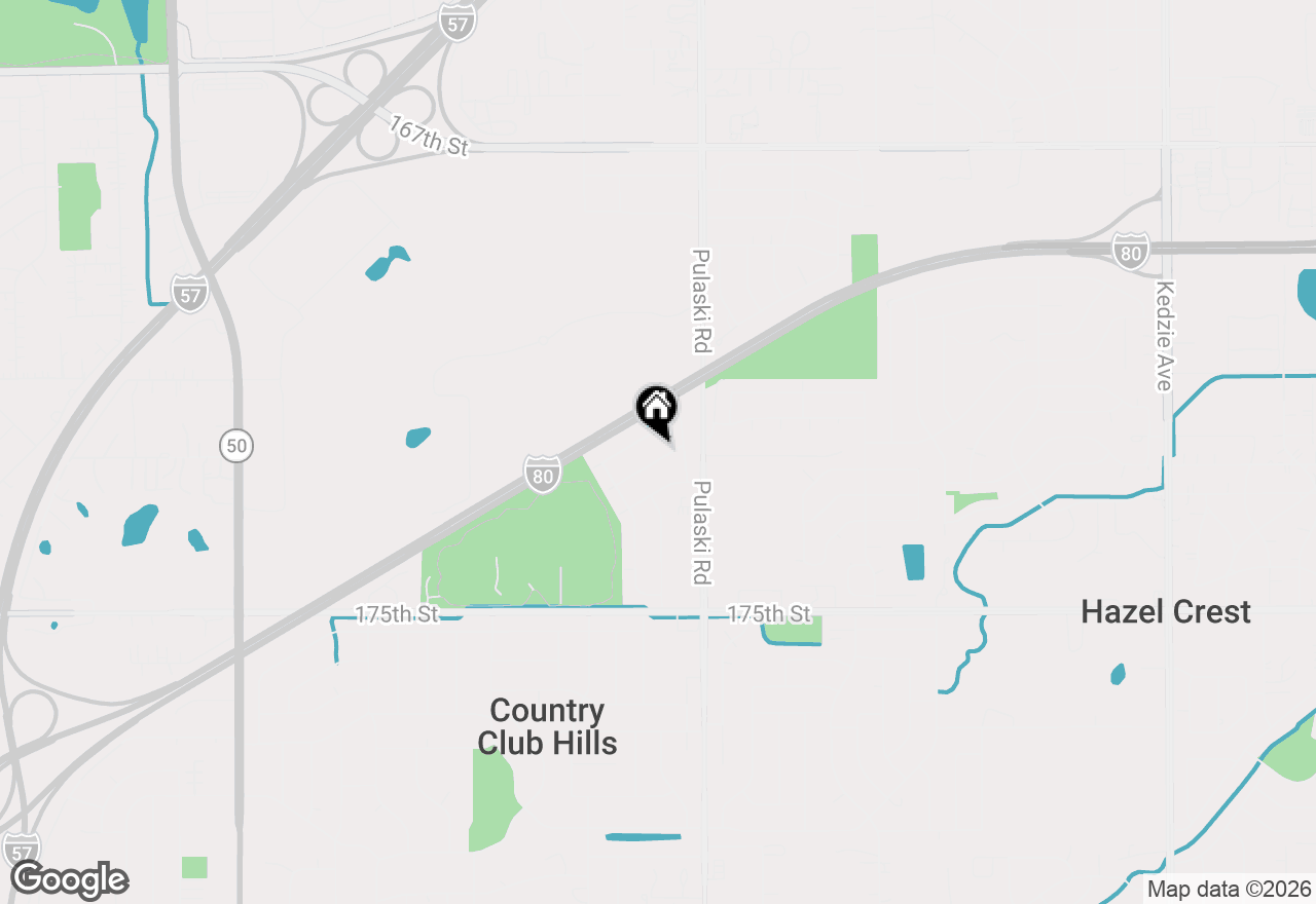 Map of 4050 Russet Way, Country Club Hills, IL 60478