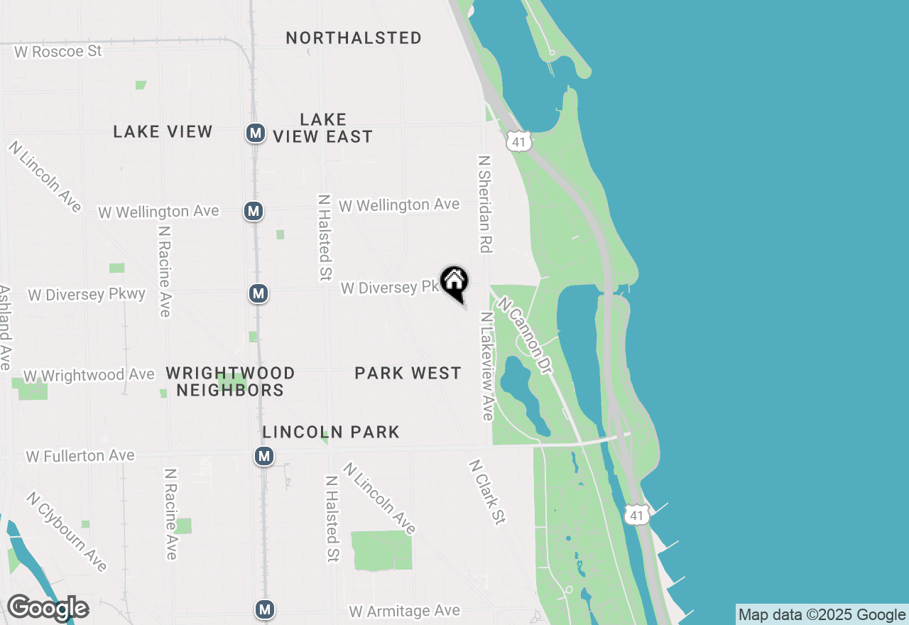 Map of 2726 N Pine Grove Avenue #3N, Chicago, IL 60614