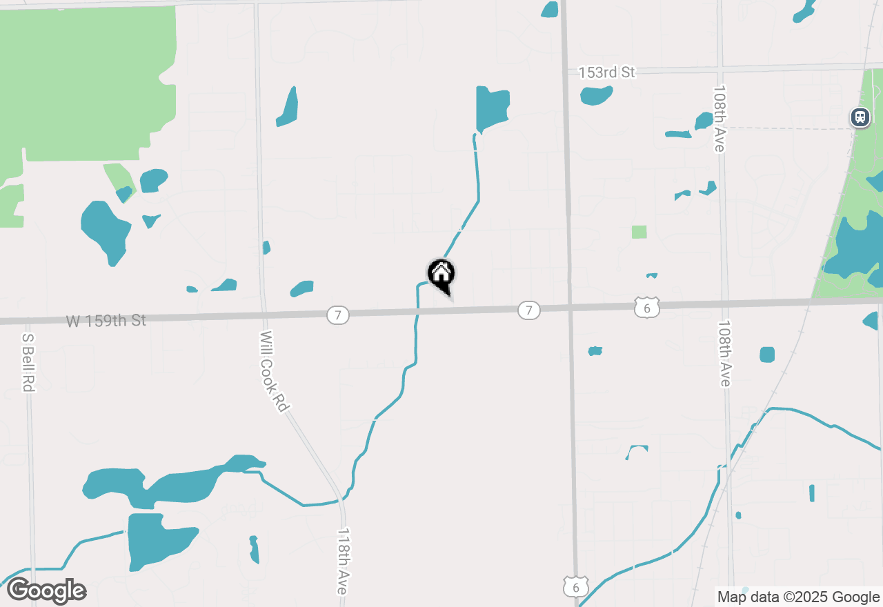 Map of 15875 S 115th Court, Orland Park, IL 60467