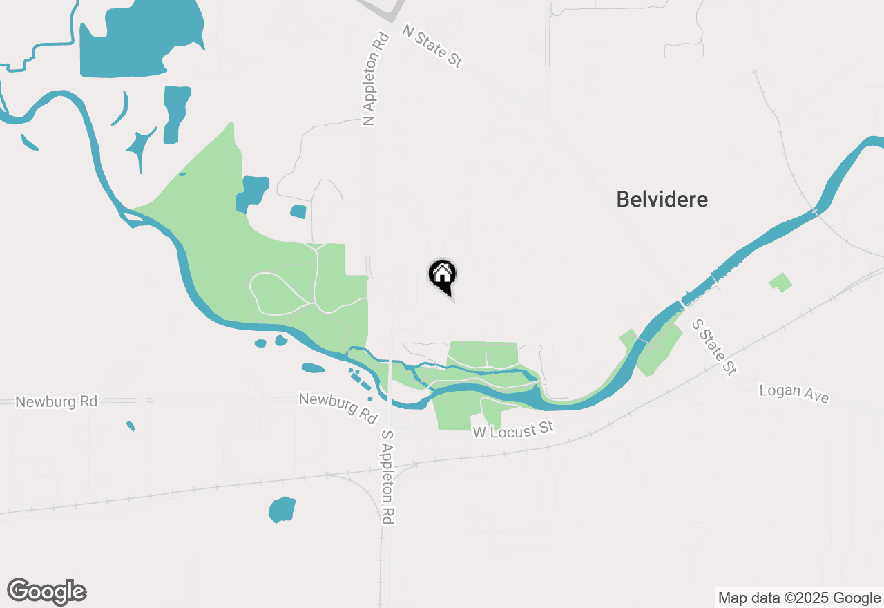 Map of 941 W Perry Street, Belvidere, IL 61008