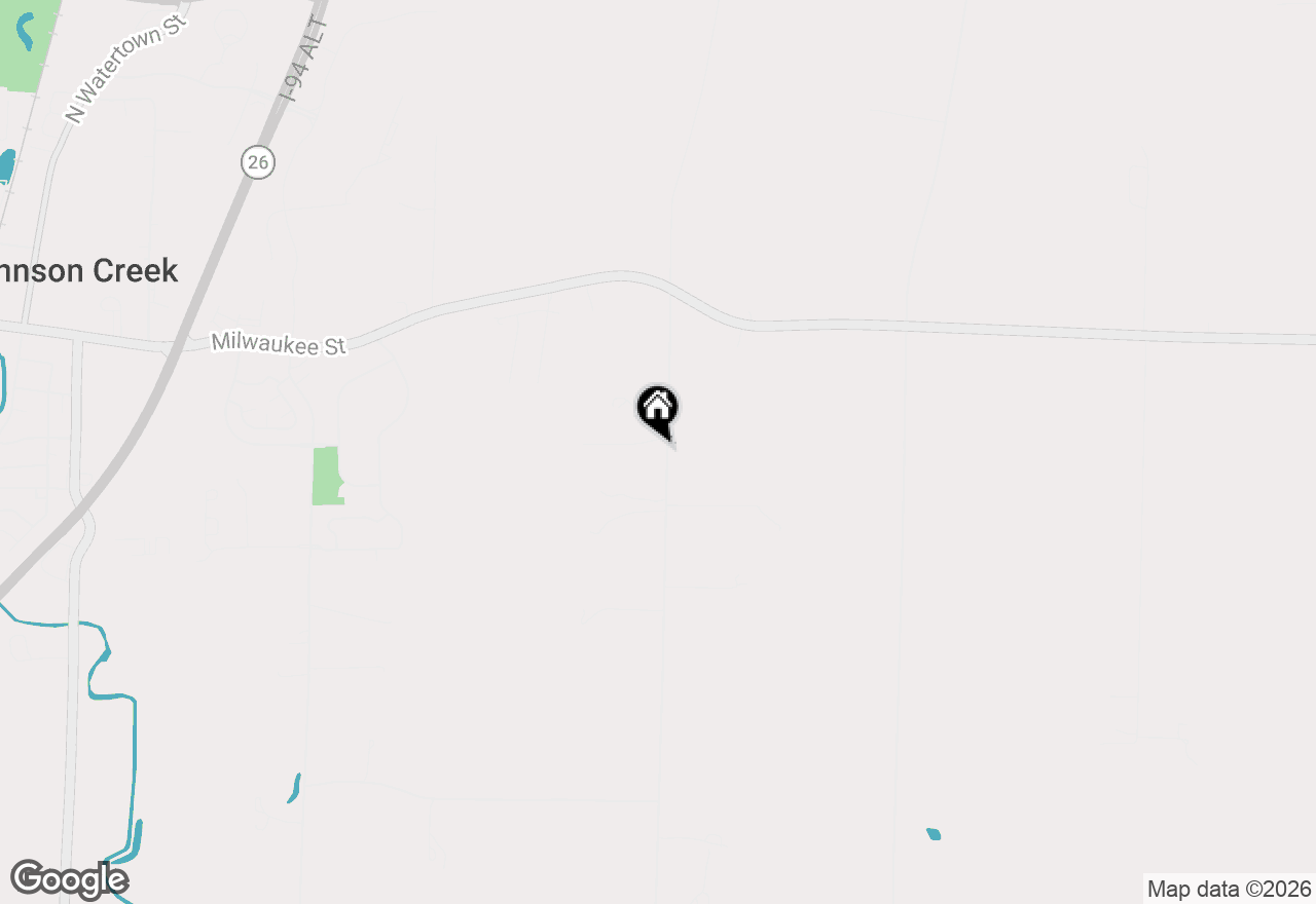 Map of N6297 Christberg Rd, Johnson Creek, WI 53038