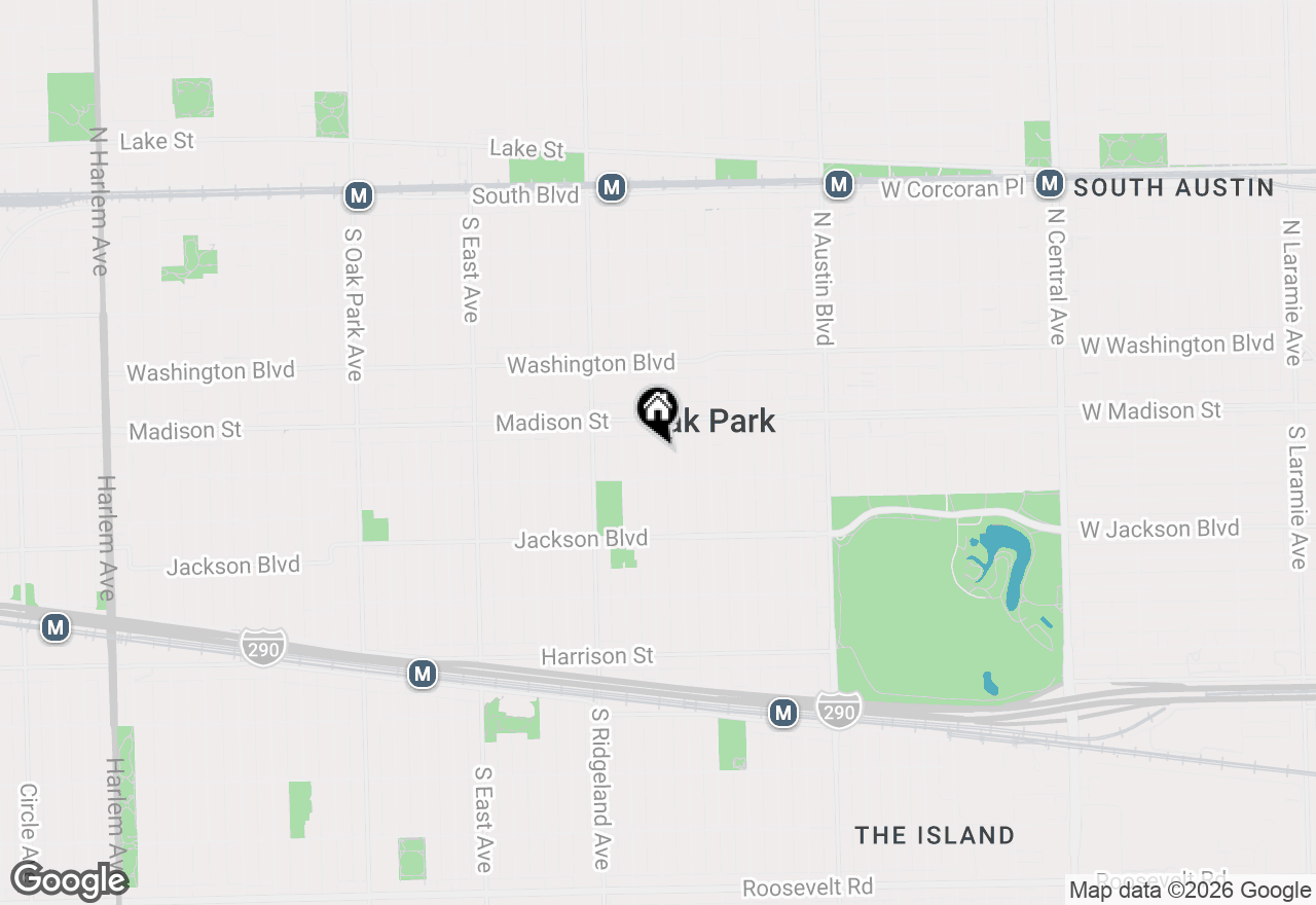Map of 524 Highland Avenue, Oak Park, IL 60304