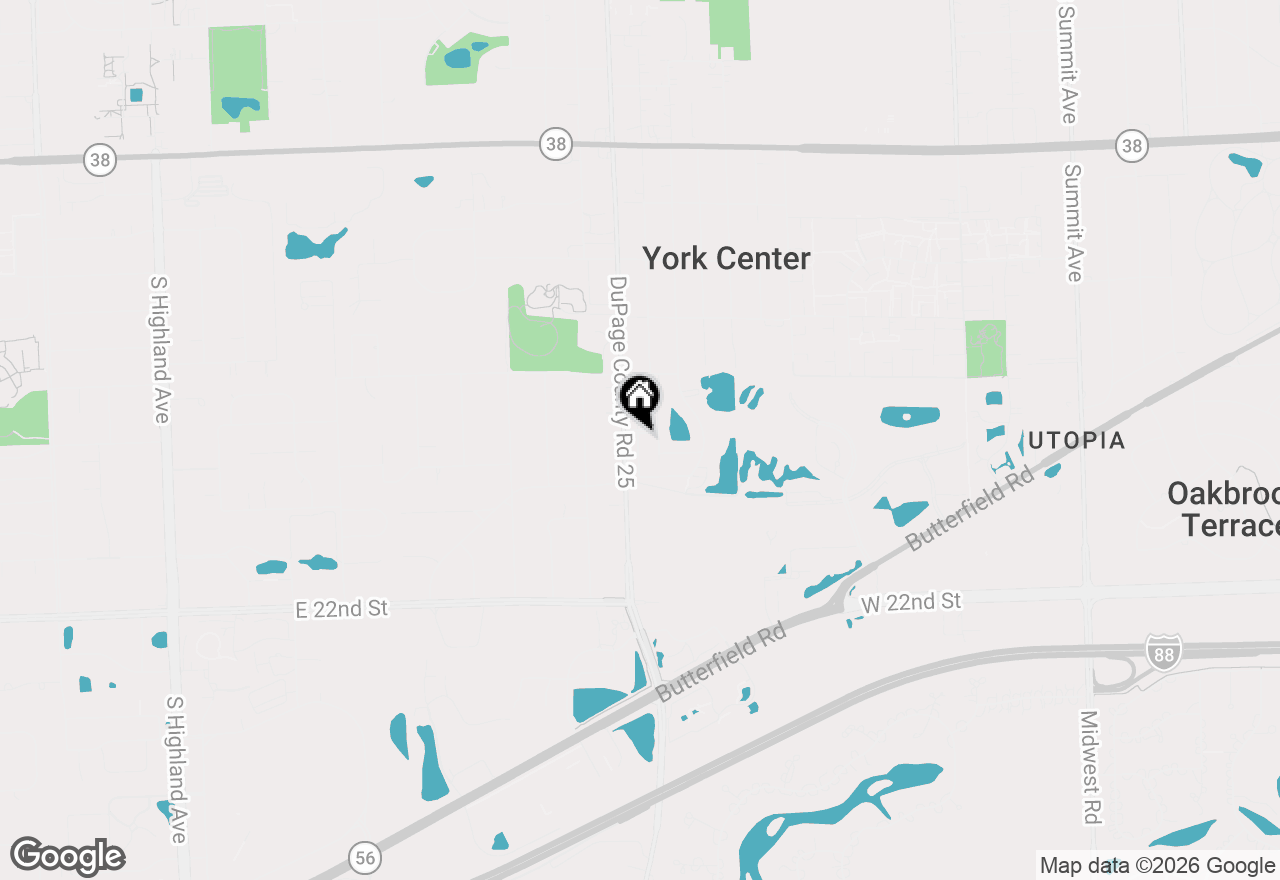 Map of 1701 Astor Avenue, Oakbrook Terrace, IL 60181