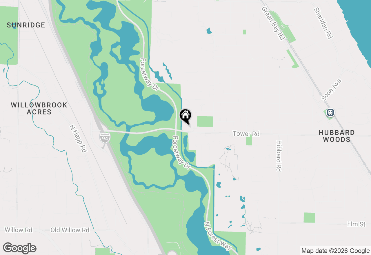 Map of 920 Pine Tree Lane, Winnetka, IL 60093