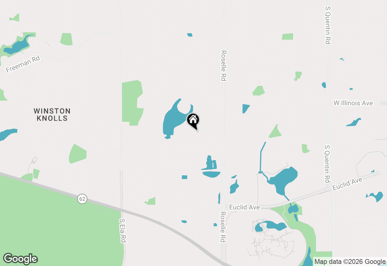Map of 1661 Balmoral Lane, Inverness, IL 60067