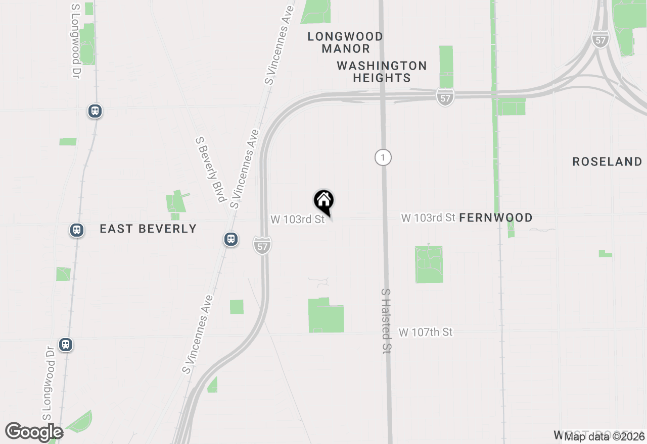 Map of 1005 W 103rd Street, Chicago, IL 60643