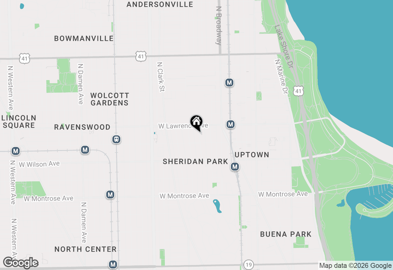 Map of 4728 N Malden Street #3N, Chicago, IL 60640