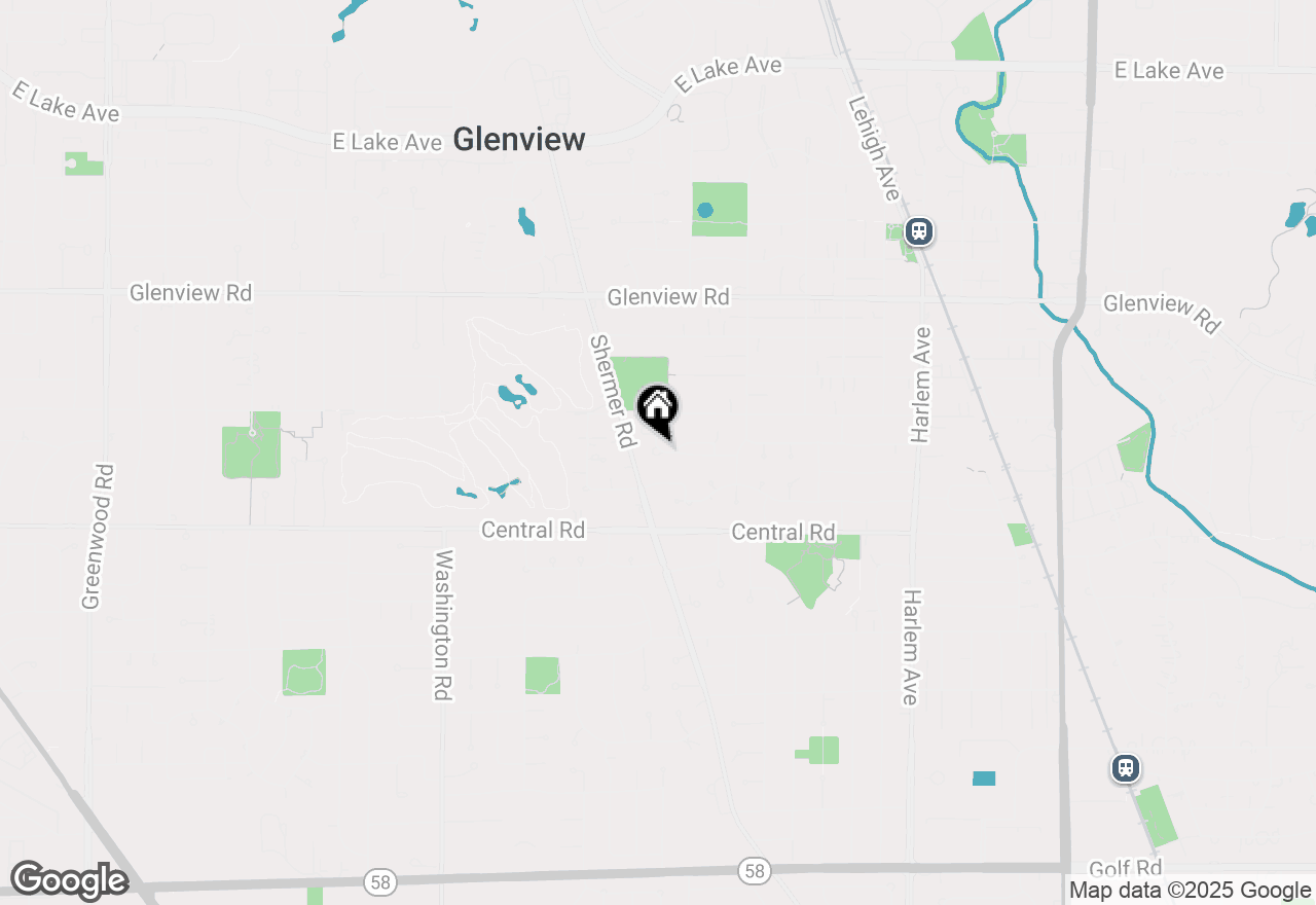 Map of 2333 Larkdale Drive, Glenview, IL 60025