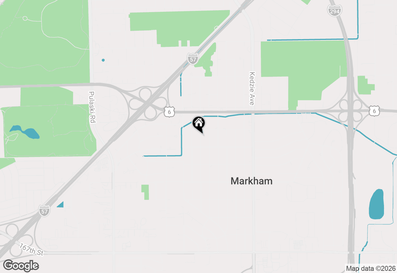 Map of 16018 Saint Louis Avenue, Markham, IL 60428