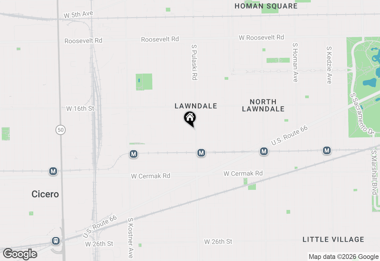 Map of 1825 S Komensky Avenue, Chicago, IL 60623