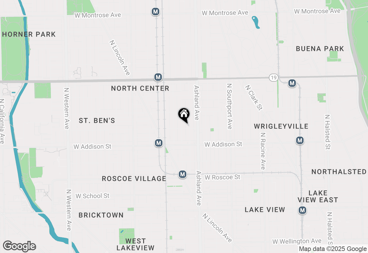 Map of 3705 N Paulina Street #3, Chicago, IL 60613