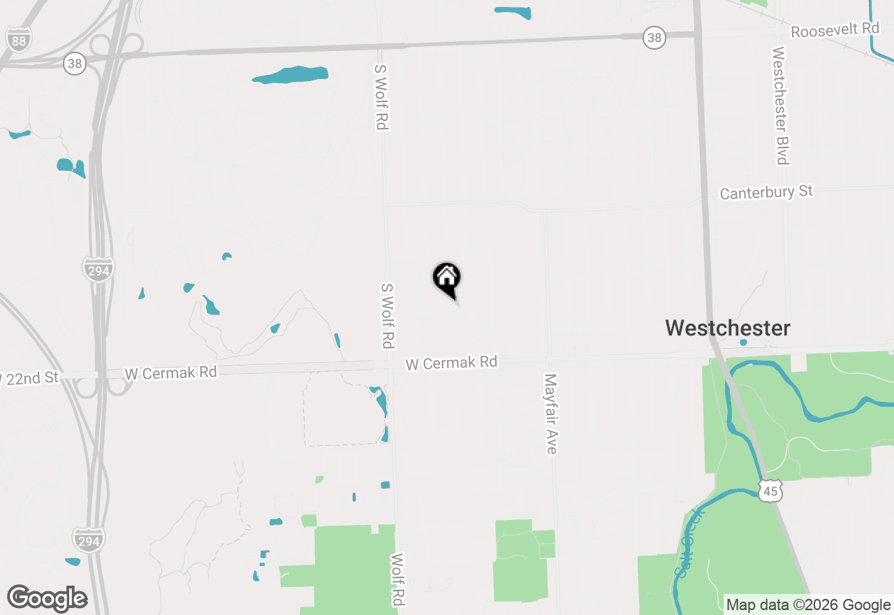 Map of 11138 Shaw Street, Westchester, IL 60154