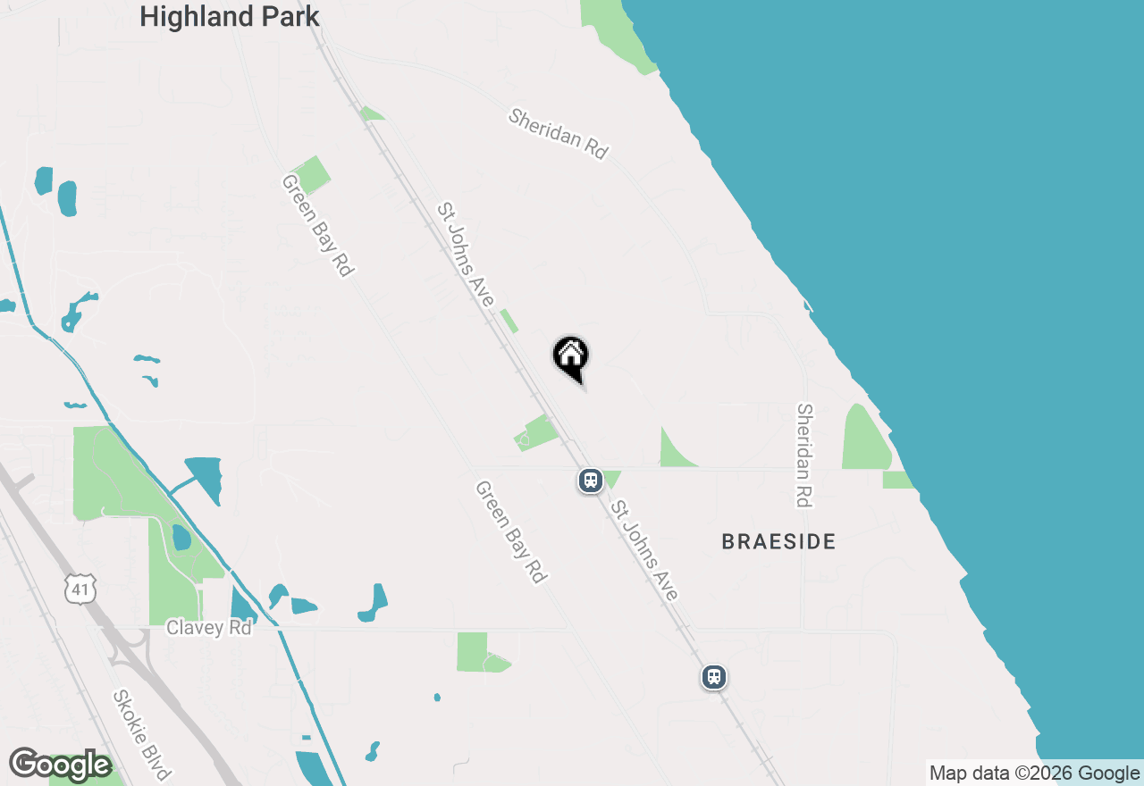 Map of 874 Judson Avenue, Highland Park, IL 60035