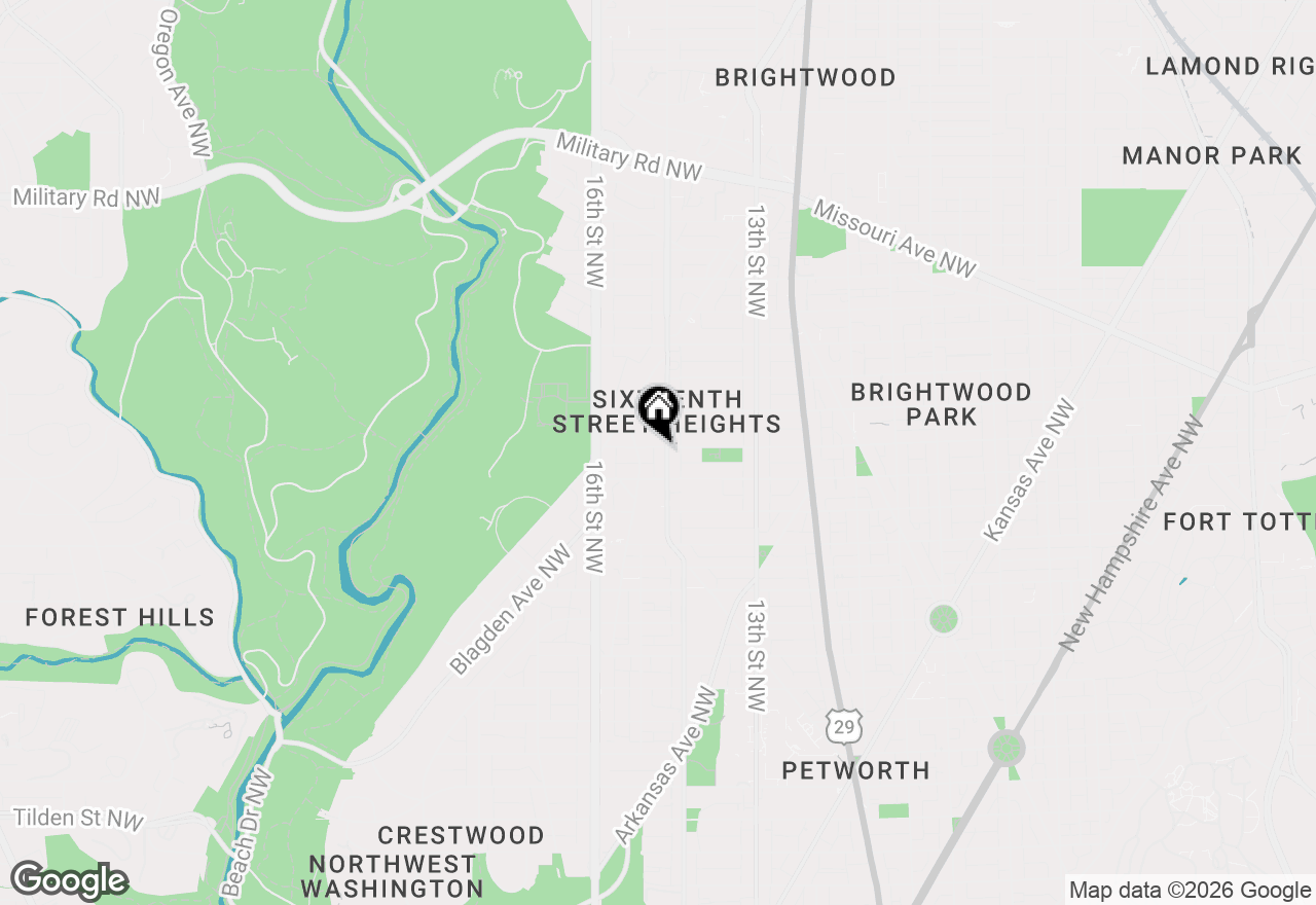 Map of 1400 Hamilton Street Nw, Washington, DC 20011