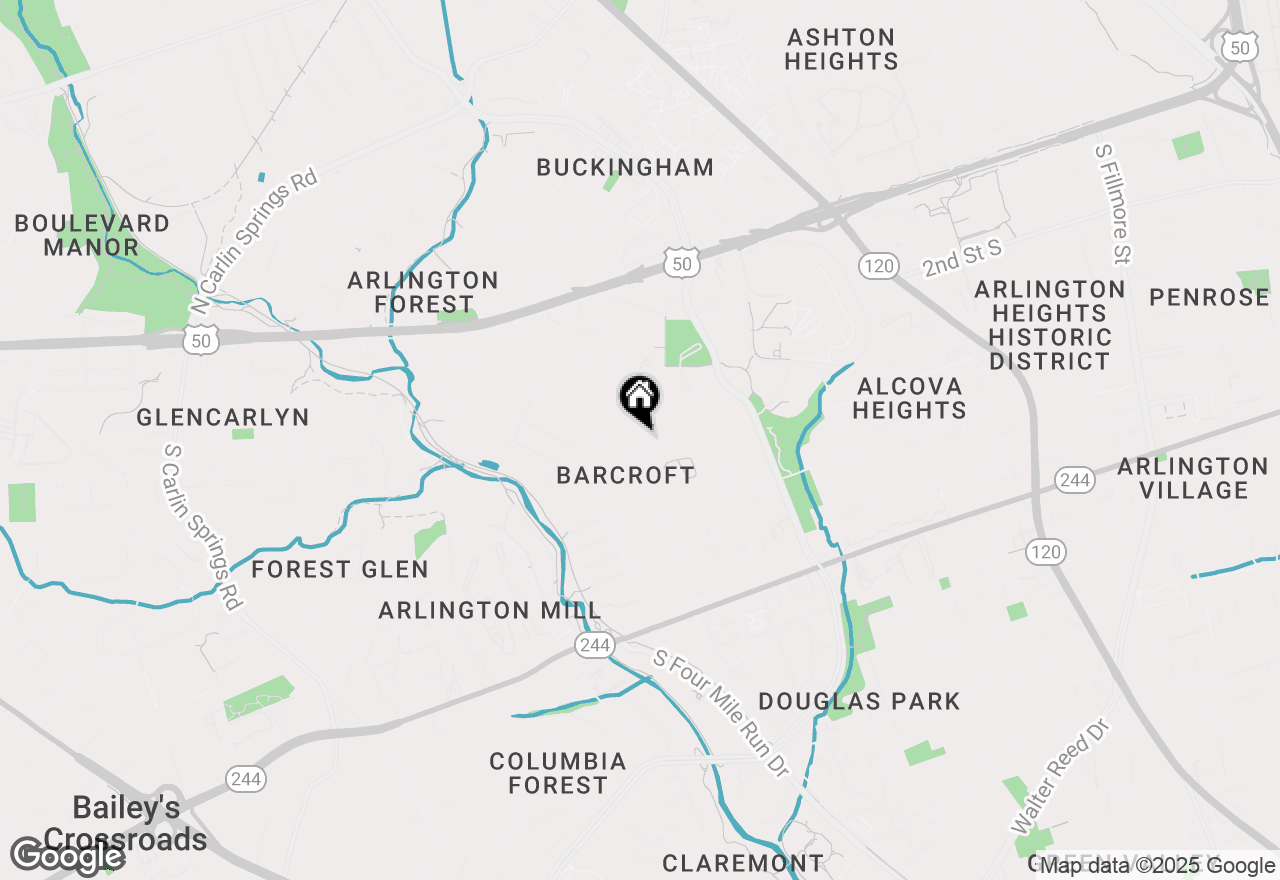 Map of 507 S Wakefield Street, Arlington, VA 22204